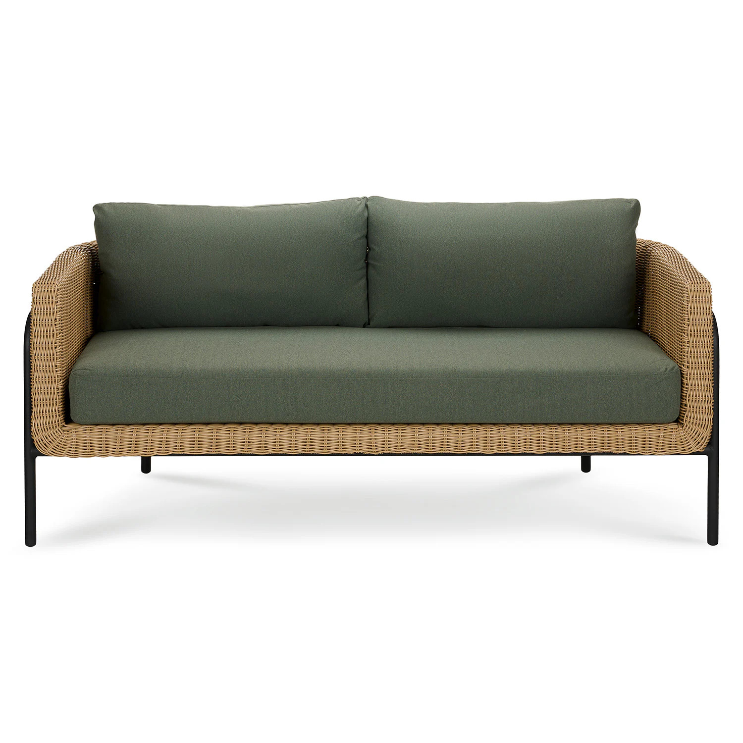 Aby 69.5" Outdoor Loveseat - Dravite Green | Article