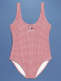 Old Navy x Disney© Minnie Mouse Gingham One-Piece Swimsuit | Old Navy (US)