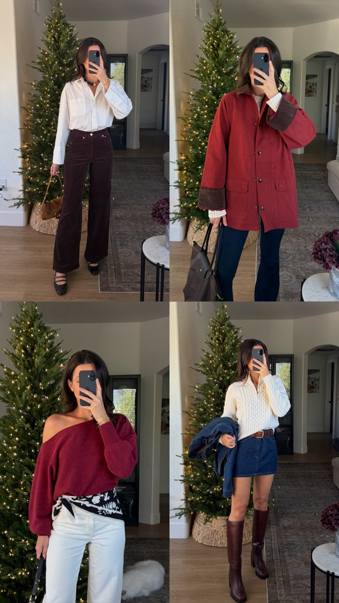  Casual thanksgiving outfit inspo! 
I’m 5’7” wearing size 25 in jeans, small/XS in the jackets and sweaters, small in the black corduroy flare pants, and XS in the brown corduroy wide leg pants!
Try code SETHNAXSPANX at SPANX.com for 15% off! 

#LTKSeasonal #LTKStyleTip #LTKHoliday