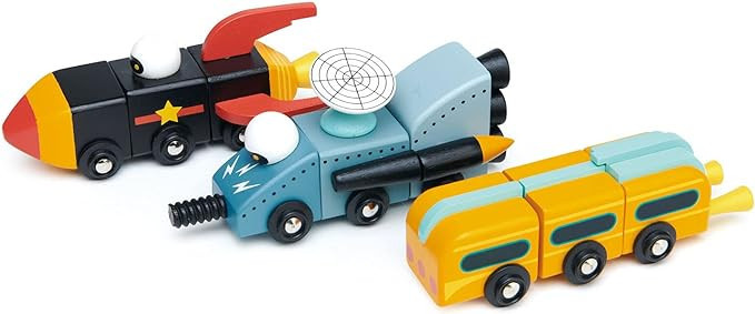 Tender Leaf Toys - Space Race - Mix and Match Space Themed Vehicles Toy Set - Creative Pretend Pl... | Amazon (US)