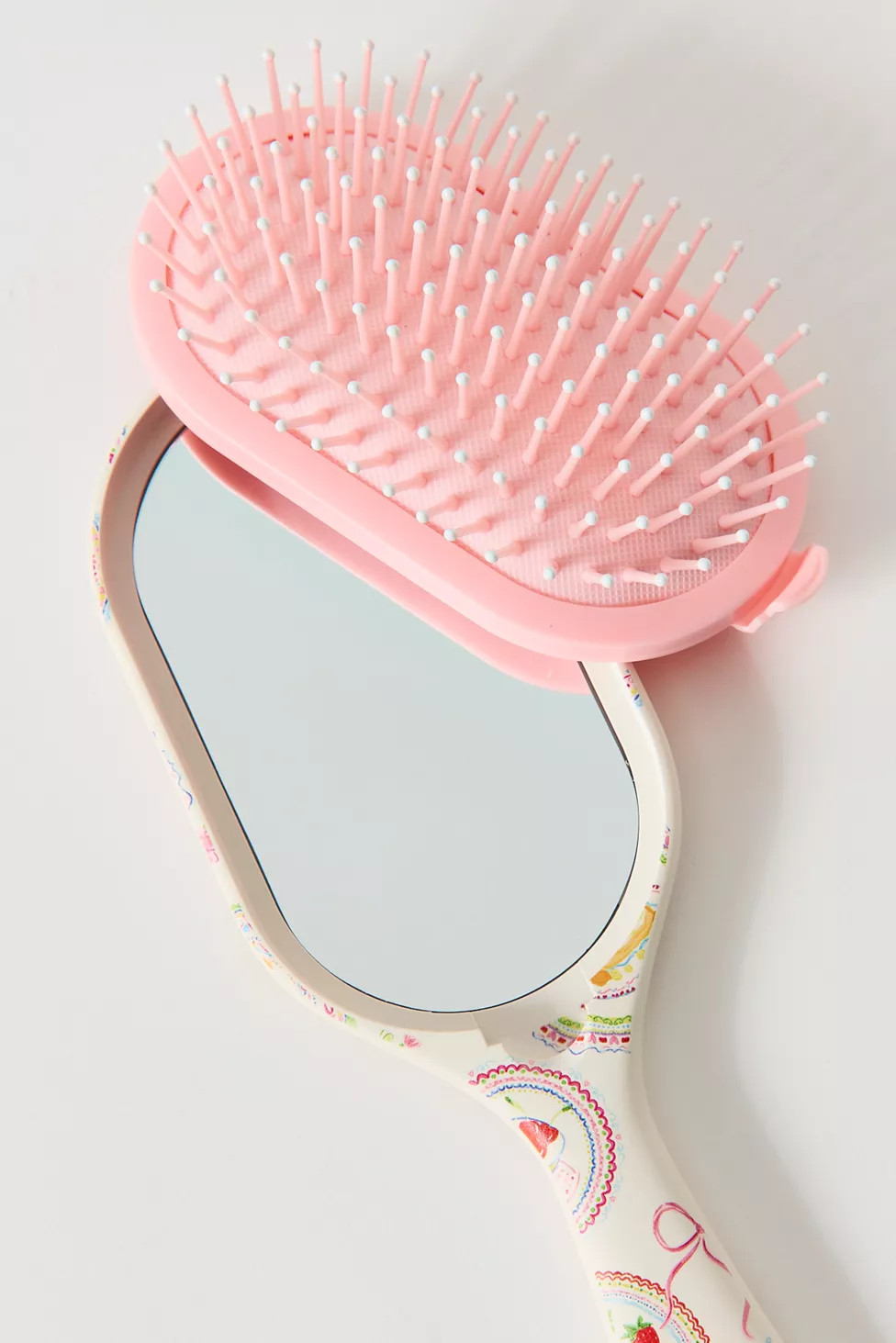 For Love & Lemons UO Exclusive 2-In-1 Hair Brush & Mirror | Urban Outfitters (US and RoW)