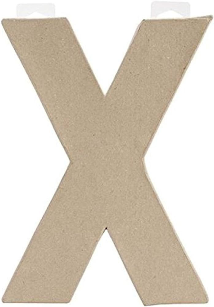 Darice 2862-X Paper Mache Letter - X - 8" Paper Mache Letter - X | Amazon (US)