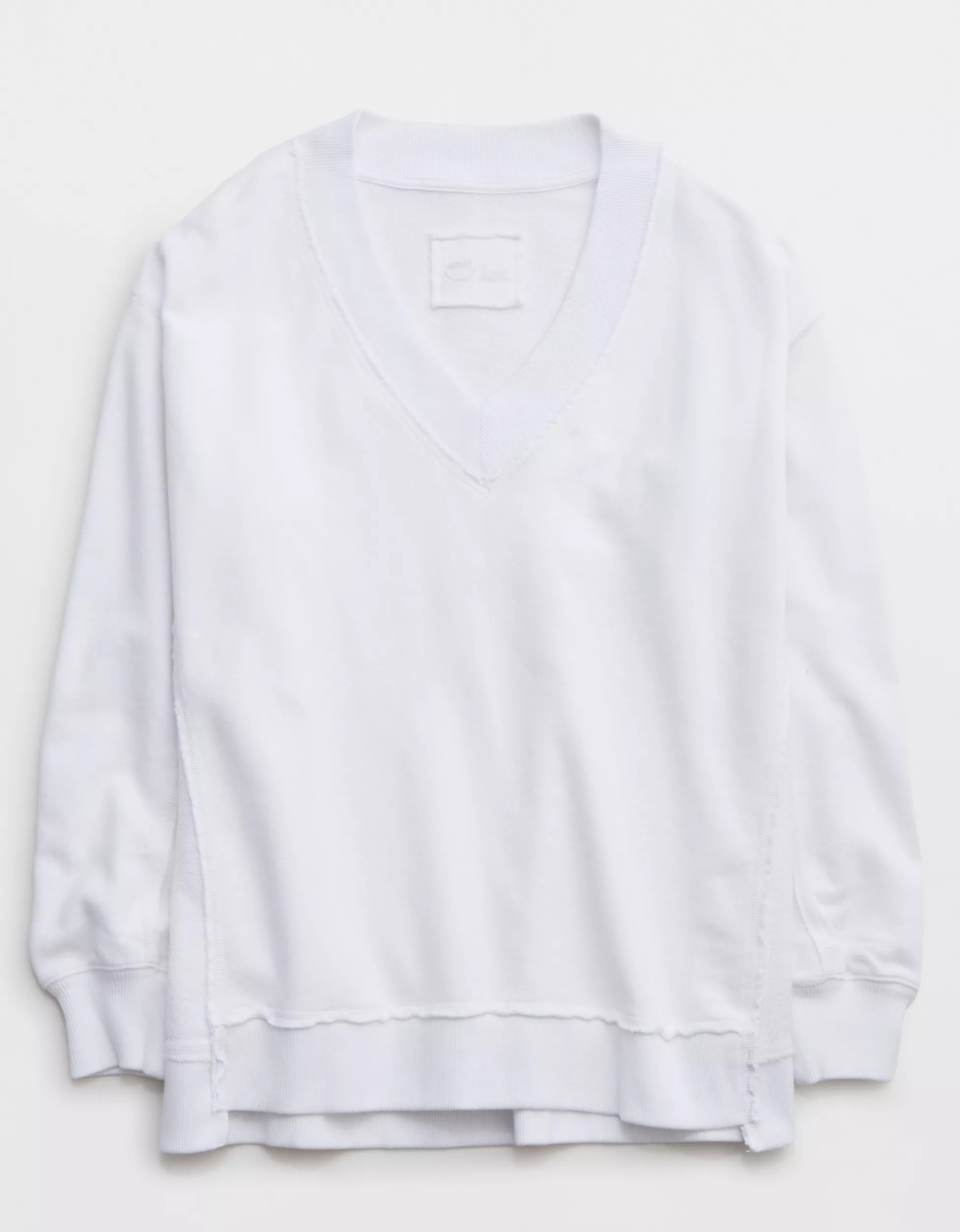 Aerie Vacay Every Day V Neck Sweatshirt | American Eagle Outfitters (US & CA)
