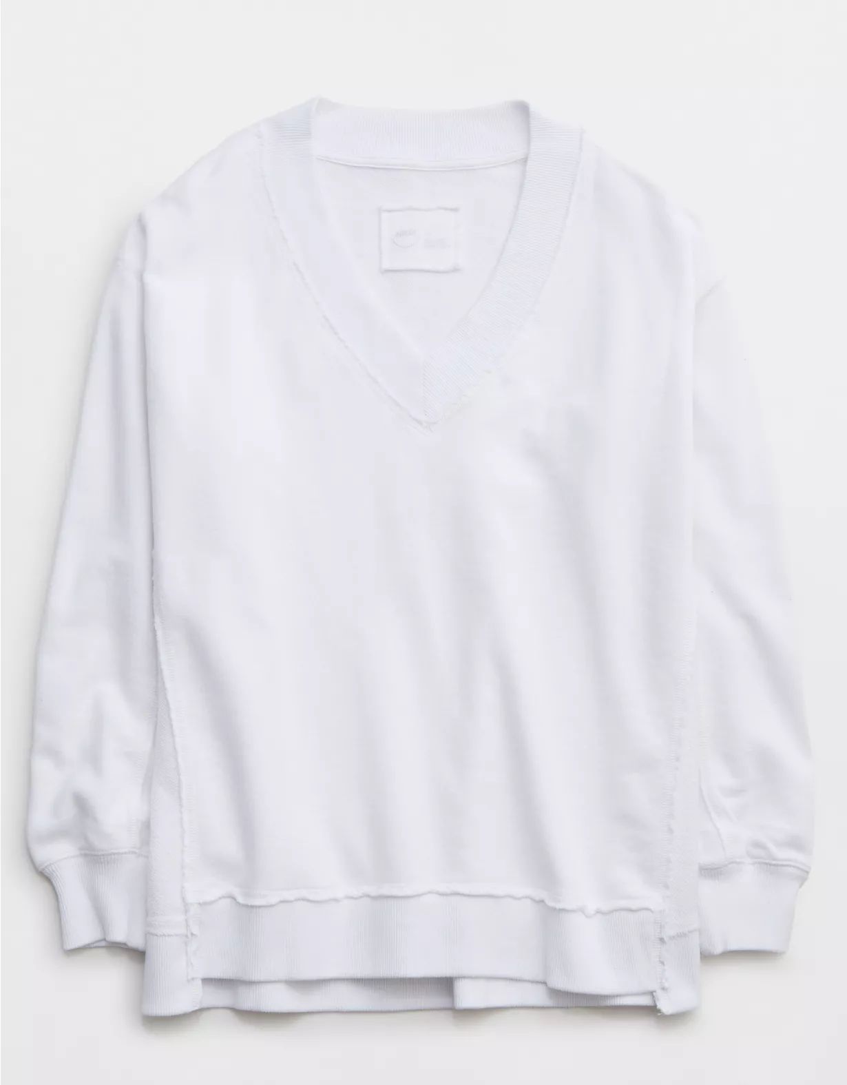 Aerie Vacay Every Day V Neck Sweatshirt | American Eagle Outfitters (US & CA)