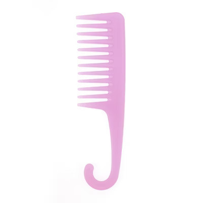 Unique Bargains Translucent Large Bend Wide Tooth Comb 1 Pc Purple | Target