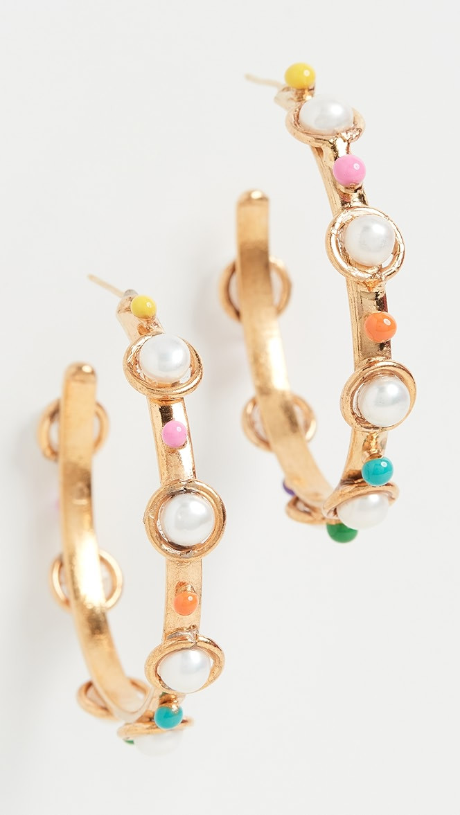 Petite Candy Hoop Earrings | Shopbop