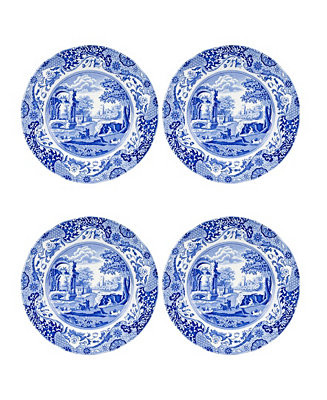 Spode Blue Italian Dinner Plates, Set of 4 - Macy's | Macy's