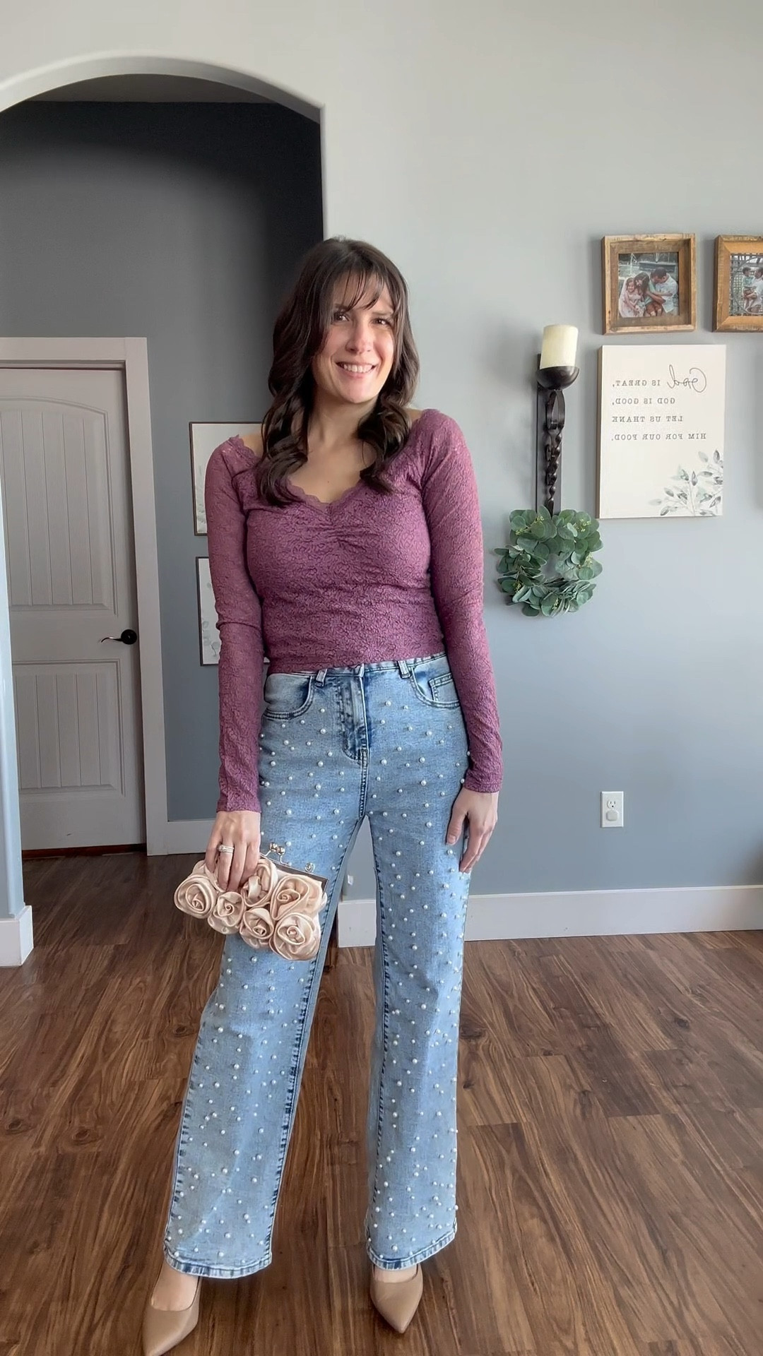 The pants are a statement 🙌🏼

Pearl pants | statement piece | straight leg jeans | date night outfit | outfit inspo | outfit ideas | spring style | amazon finds | trendy fashion 

#LTKFindsUnder50 #LTKSeasonal #LTKStyleTip