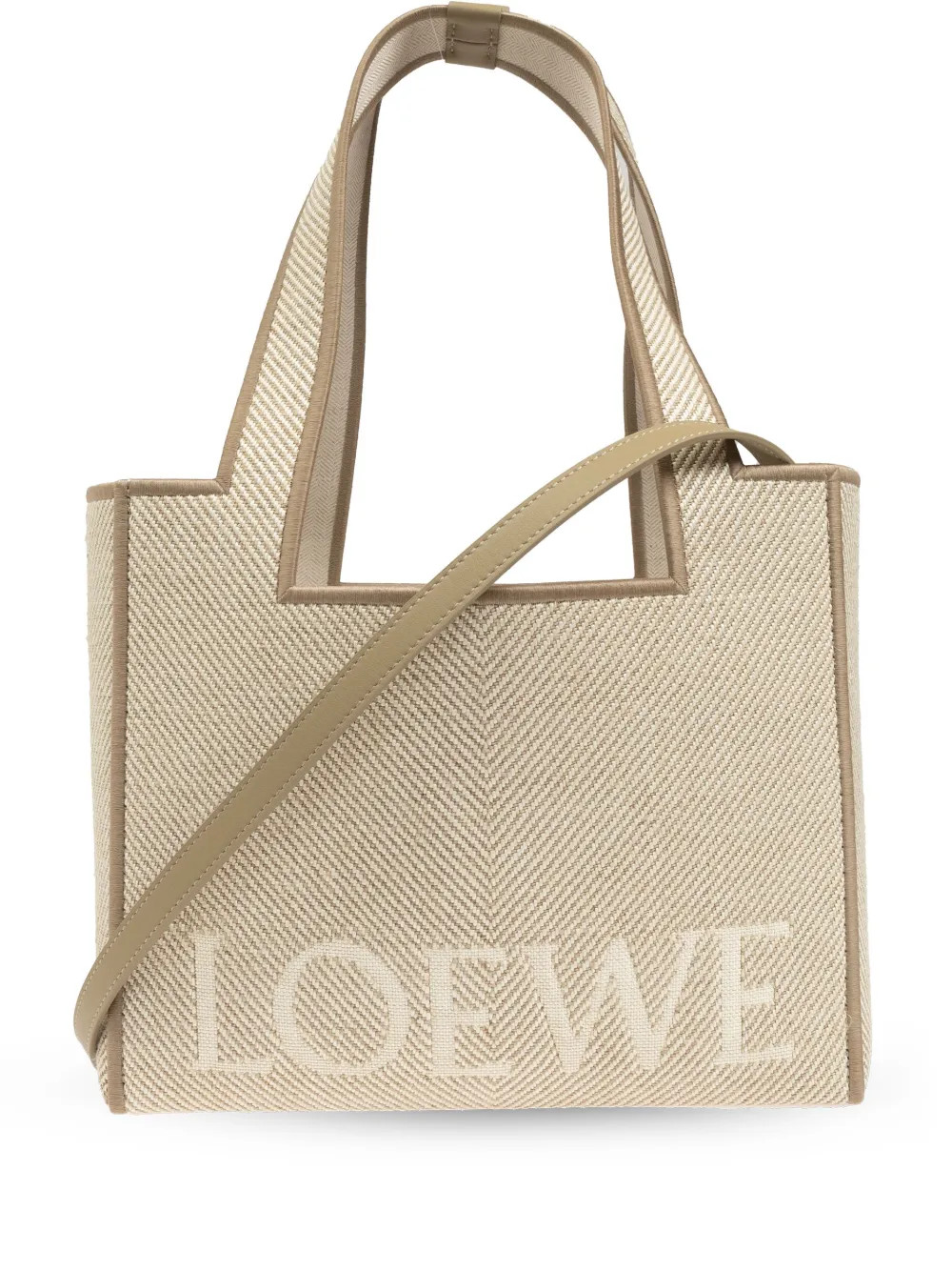 LOEWE Font Tote Bag | Neutrals | FARFETCH | Farfetch Global