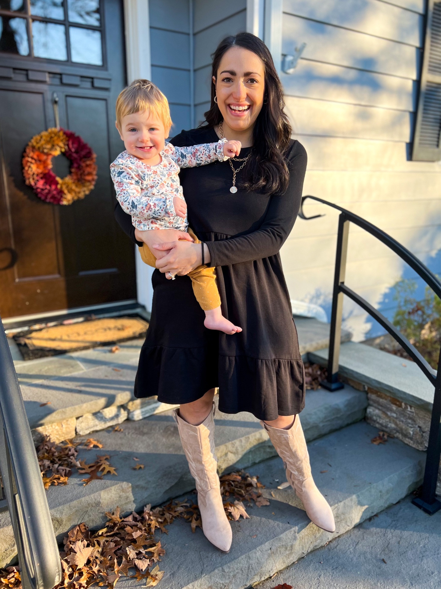 Dress: old from Walmart
Boots: tts

#LTKstyletip #LTKSeasonal #LTKworkwear