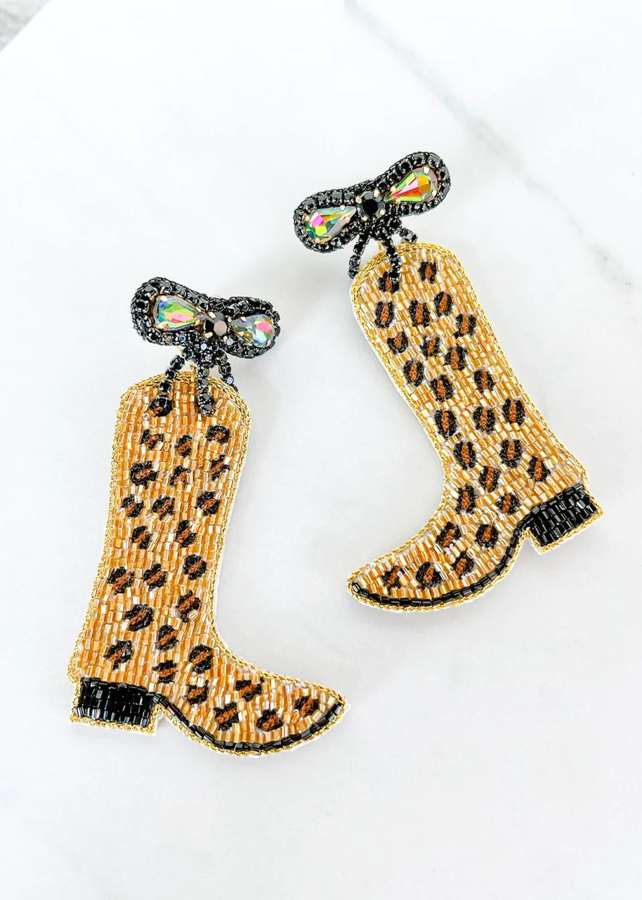 Safari Boot Earrings | Dos Femmes, LLC