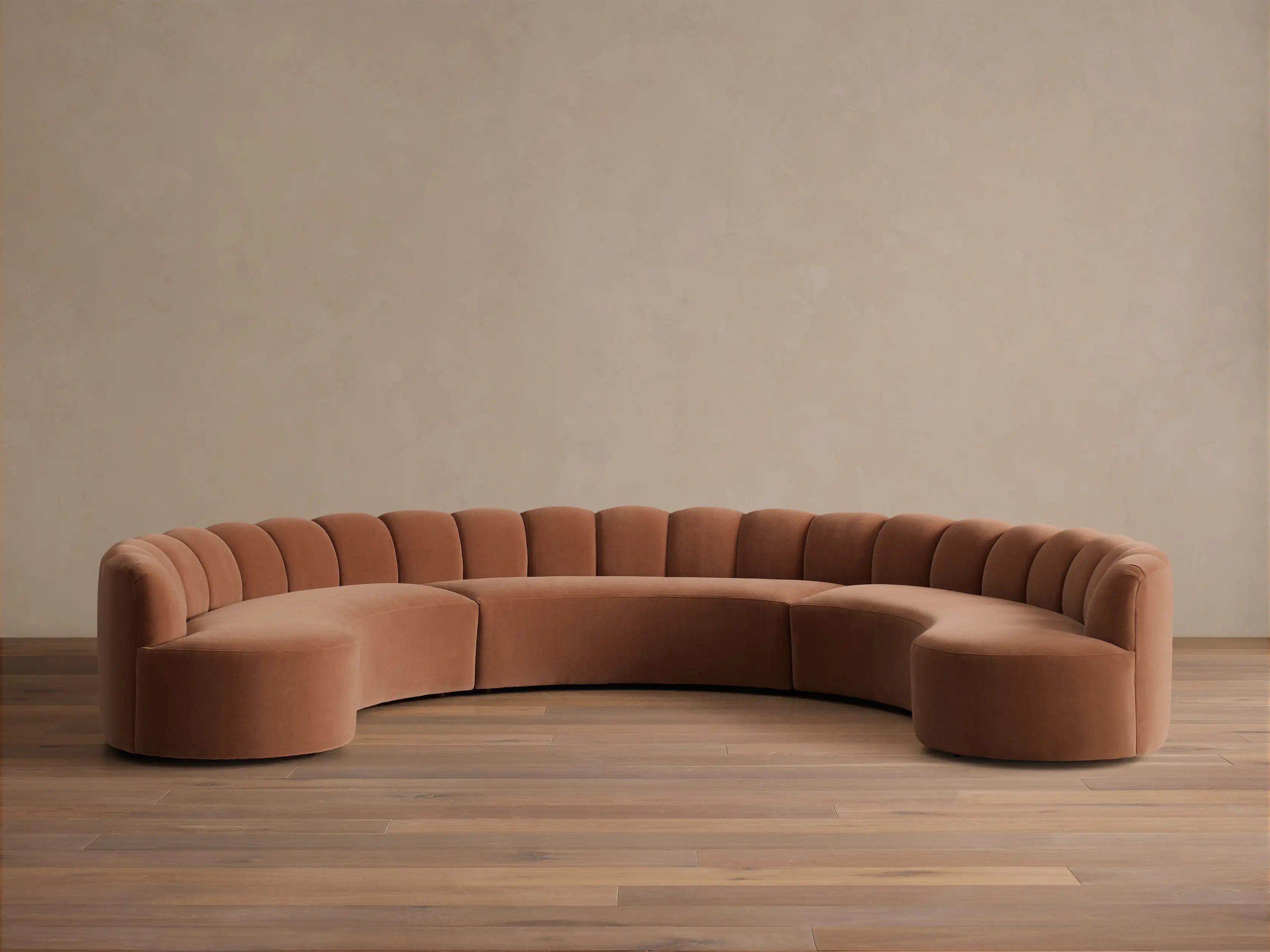 Amira Three-Piece Curved Sectional | Arhaus