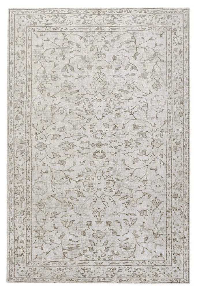 Sonia Beige and Grey Floral Pattern Rug - Miss Amara | Miss Amara (US)