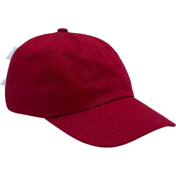 Customizable Bow Baseball Hat, Ruby Red | Maisonette