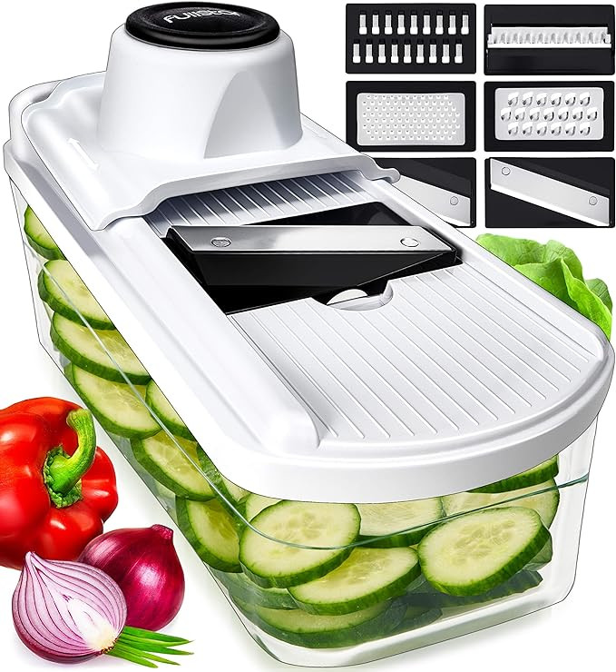 Fullstar Mandoline Slicer for Kitchen, Fruit Cutter, Cheese Grater, Cucumber Slicer, Food Cutter ... | Amazon (US)