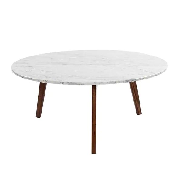 The Versatile Italian Carrara White Marble Coffee Table For Everyday Decoration | Bed Bath & Beyond