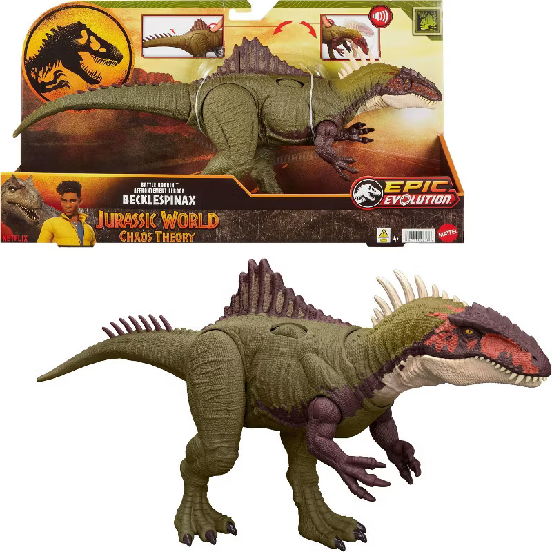 Jurassic World Battle Roarin' Becklespinax Action Figure | Target