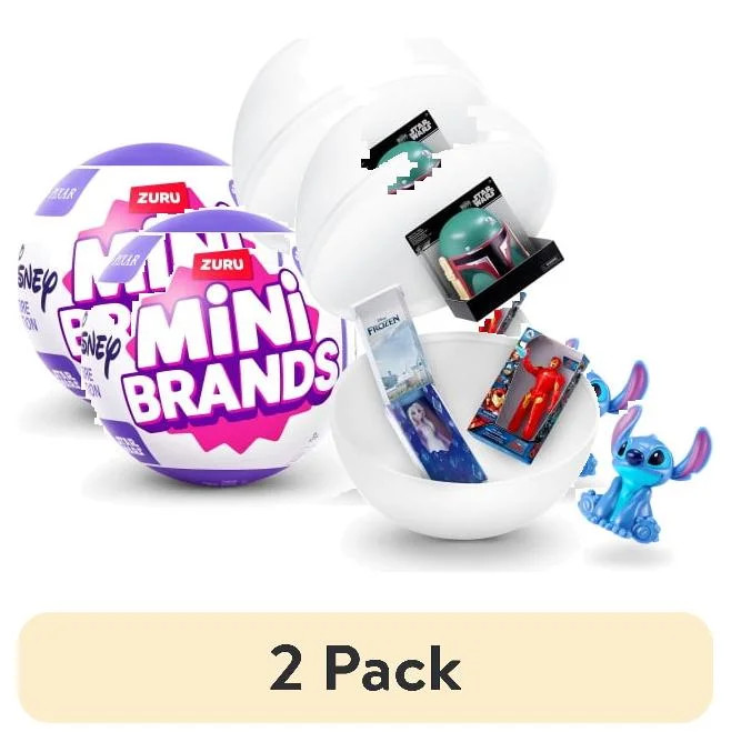 (2 pack) Mini Brands Disney Store Capsule Series 3, Novelty Unbox Surprise, by ZURU, Ages 3+ | Walmart (US)