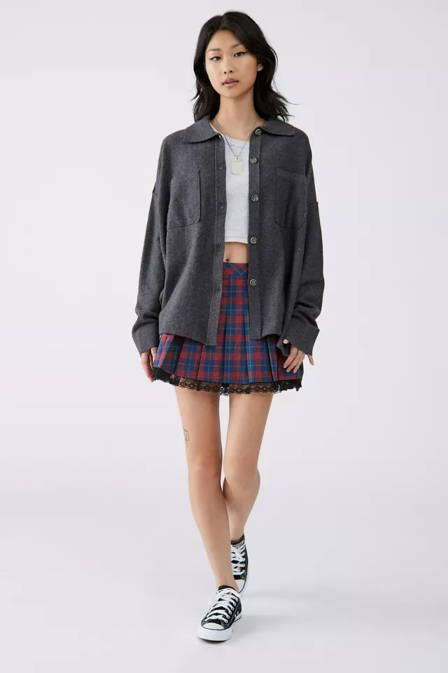 BDG Alma Sweater Shirt Jacket | Urban Outfitters (US and RoW)