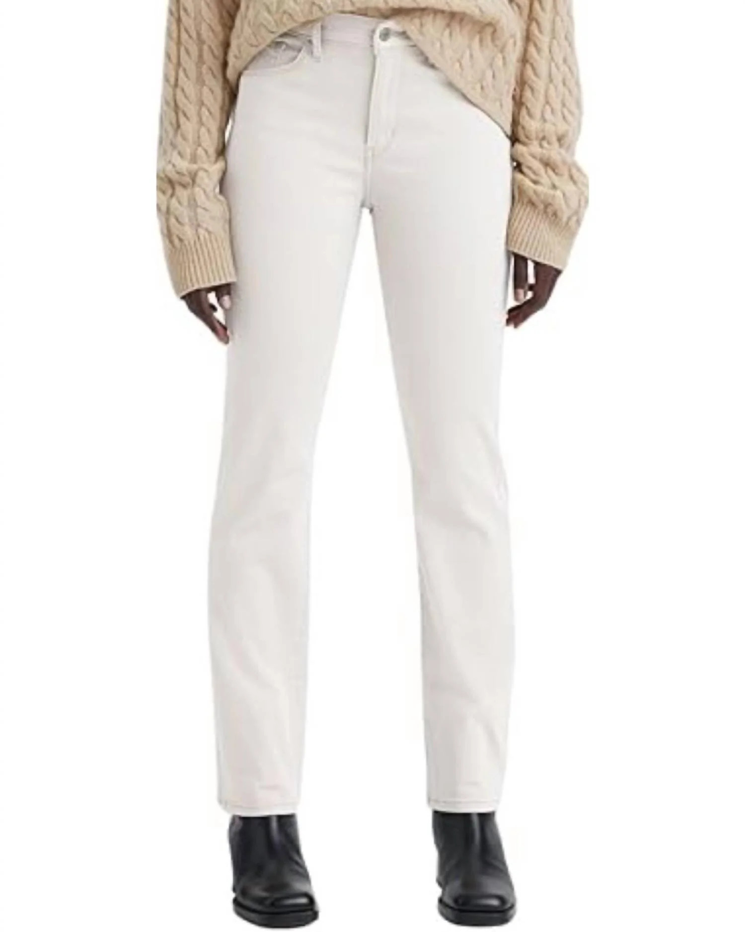 Women's Classic Denim Jeans In White | Shop Simon