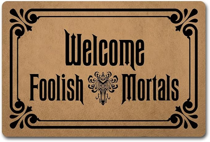 Funny Welcome Outdoor Decor for Front Porch Rugs Welcome Doormat Foolish Mortals Personalized Mon... | Amazon (US)