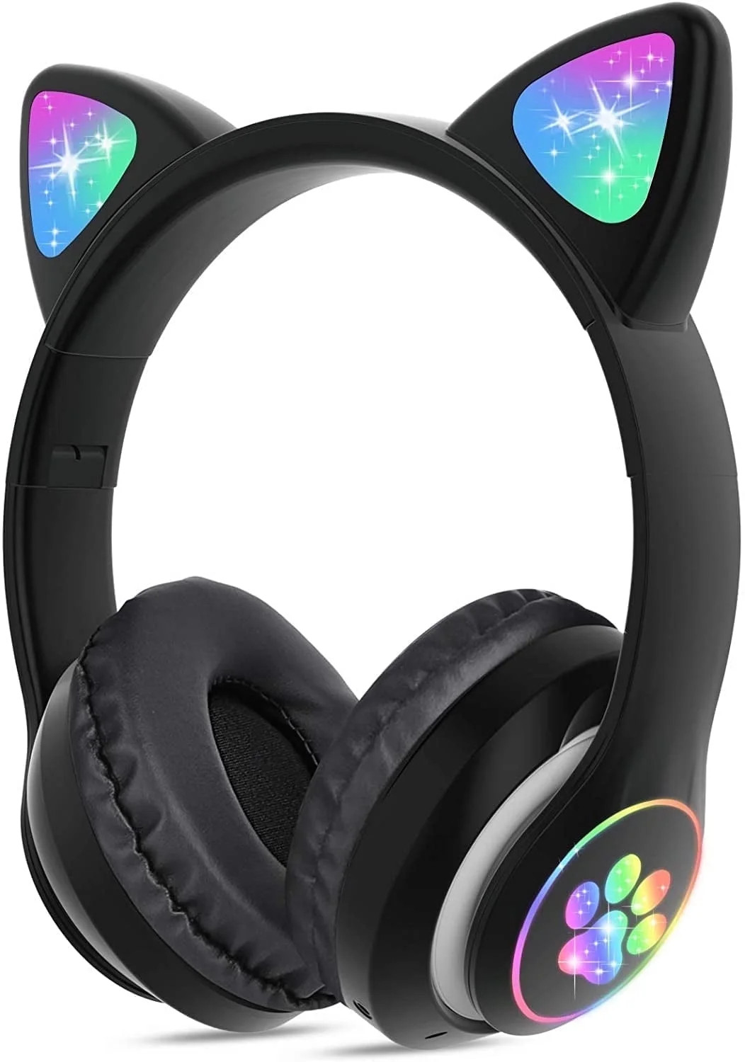 TCJJ Kids Headphones, Cat Ear Wireless Headphones, LED Light up Kids Bluetooth Headphones over on... | Walmart (US)