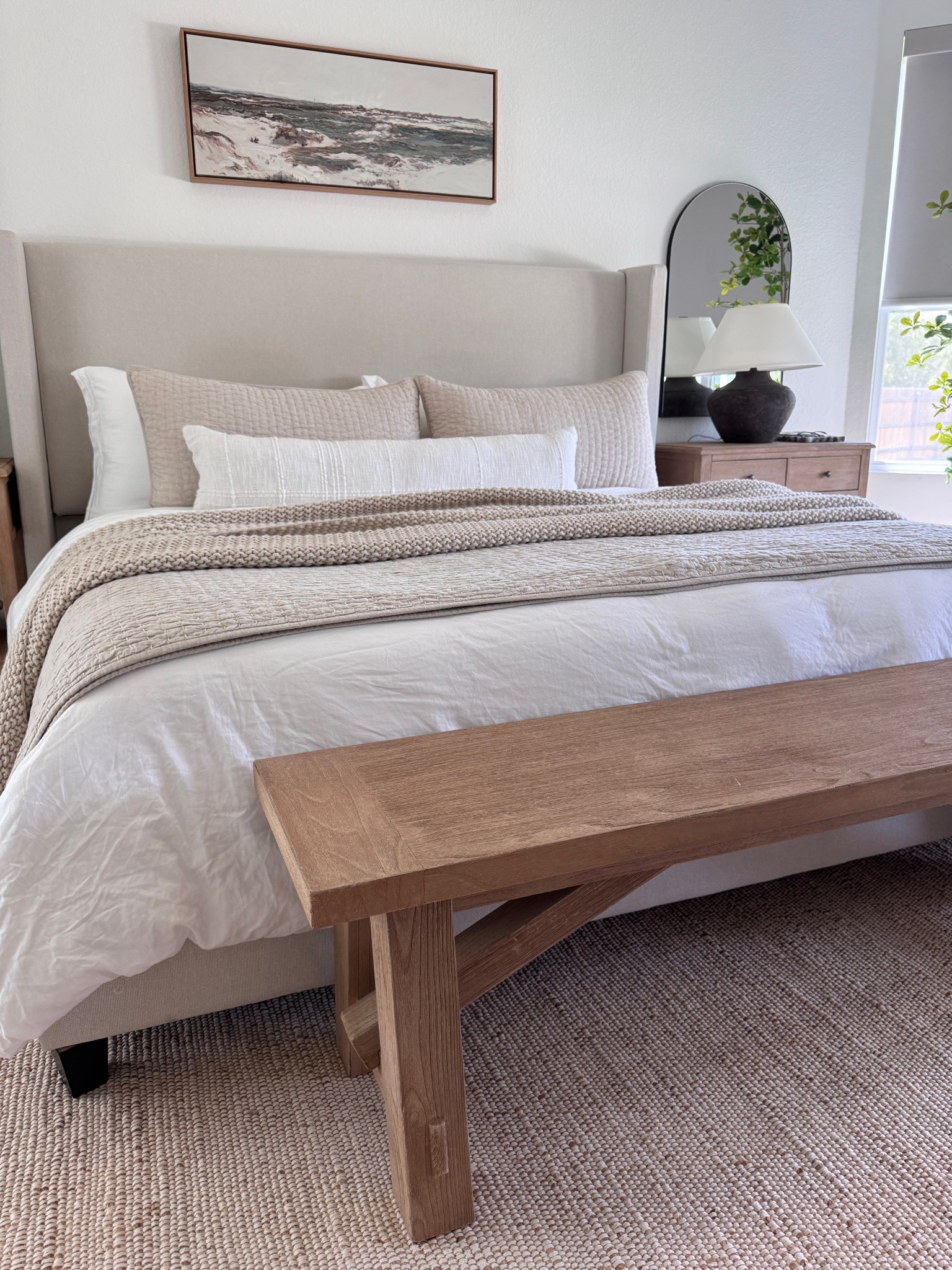 Bedroom Goals 🛏️🌤️ is this your vibe?

Comfy, Textured, Neutral and Layered is my vibe.

Sharing all my bedroom links!

Quince bedding, bedsure duvet, amazon finds, quince quilt, jute rug, pottery barn style, looks for less, bedframe, wayfair finds, wood bench, upholstered bed frame, neutral bedding

#LTKStyleTip 

#LTKFindsUnder100 #LTKHome #LTKFindsUnder50