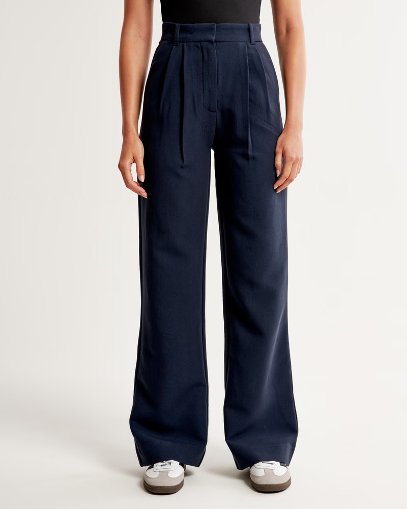 A&F Sloane Tailored Wide Leg Pant | Abercrombie & Fitch (US)