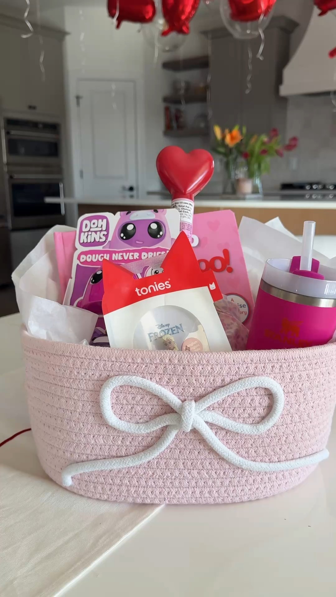 Toddler Valentine’s Day Love Basket 
Picked up the basket from TJ maxx. Linked similar  