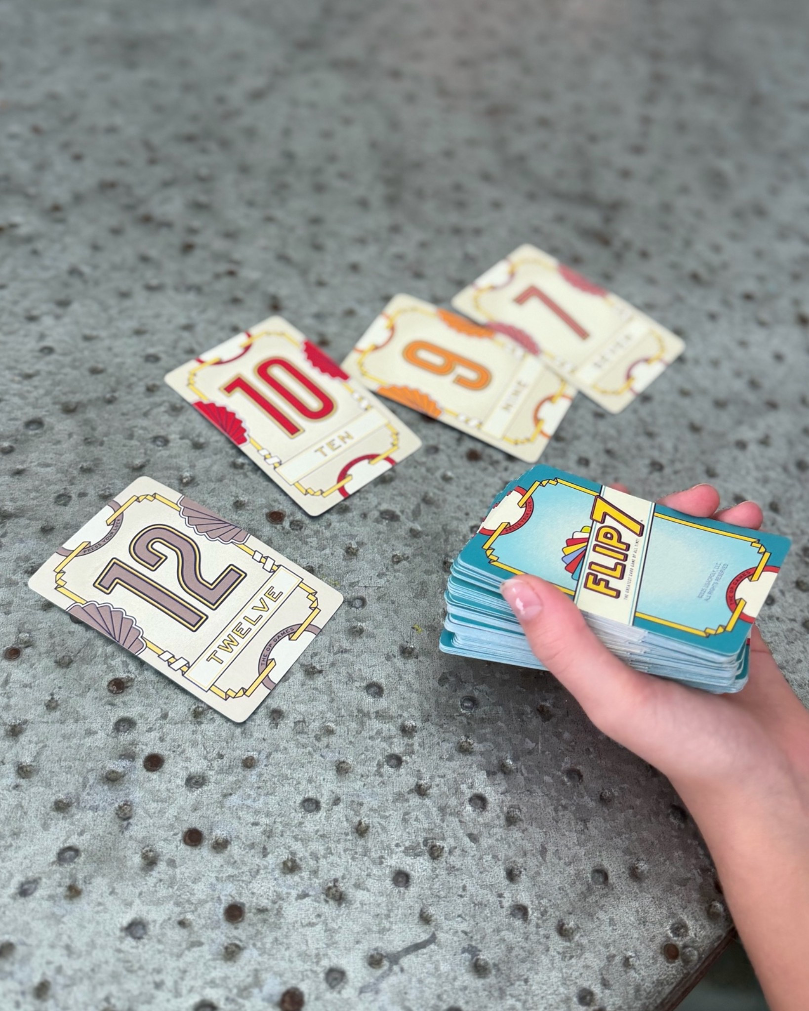 Family fun! We are obsessed with Flip 7 card game! Get it on Amazon
