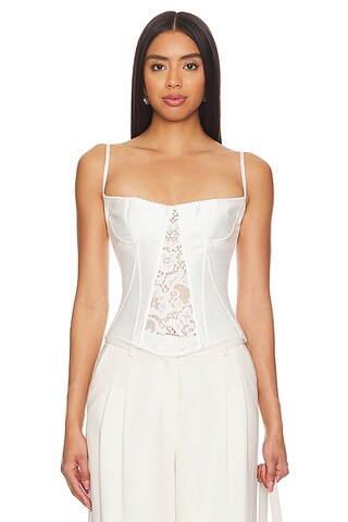 The Forever Audrey Lace Camisole in White | Revolve Clothing (Global)