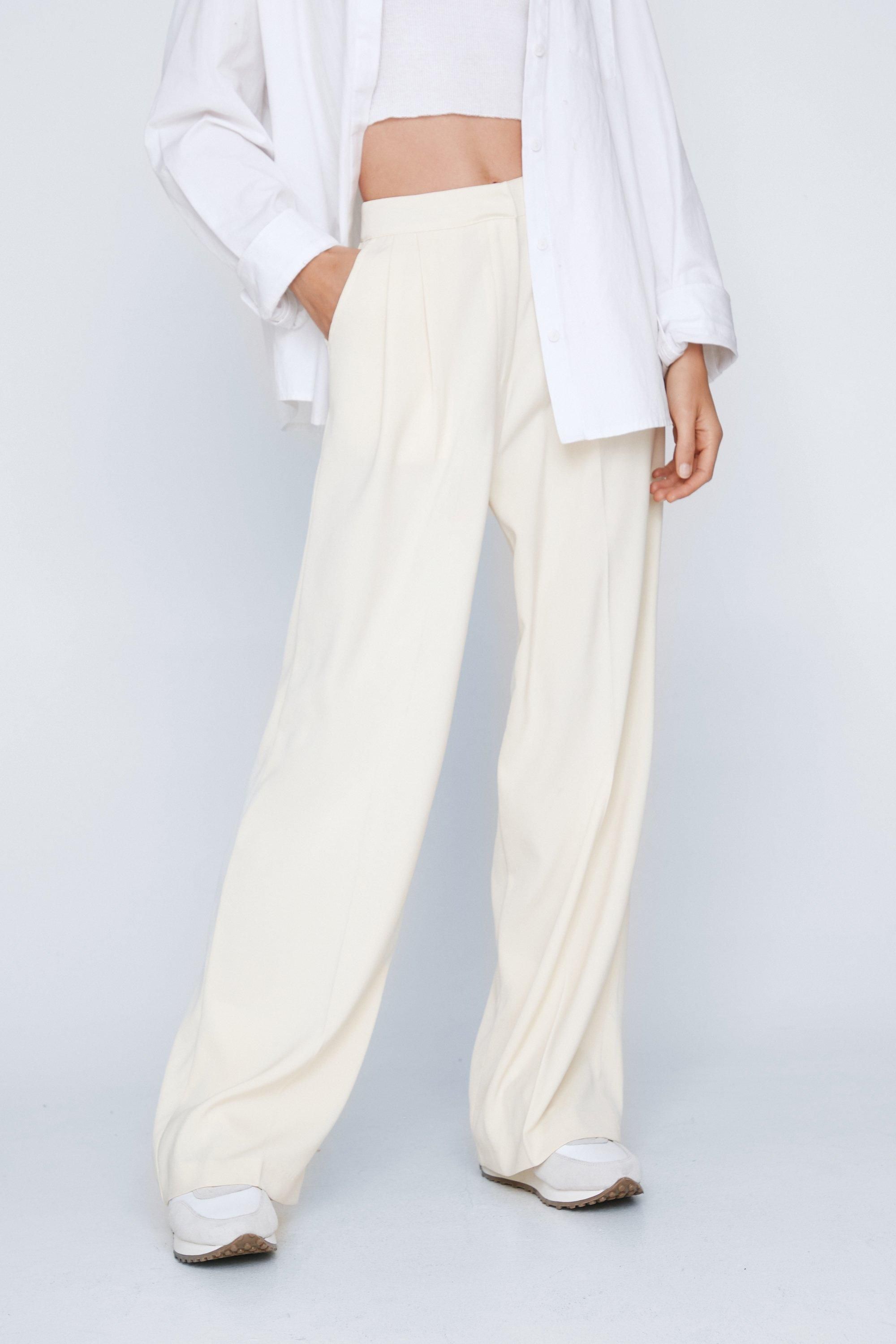 Tailored High Waisted Wide Leg Pants | Nasty Gal (US)
