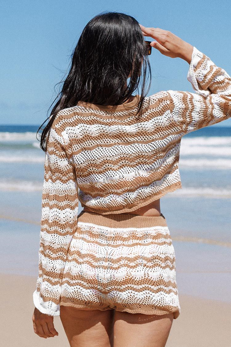 Hermosa Set In Sleeve Crochet Coverup Set | Cupshe US