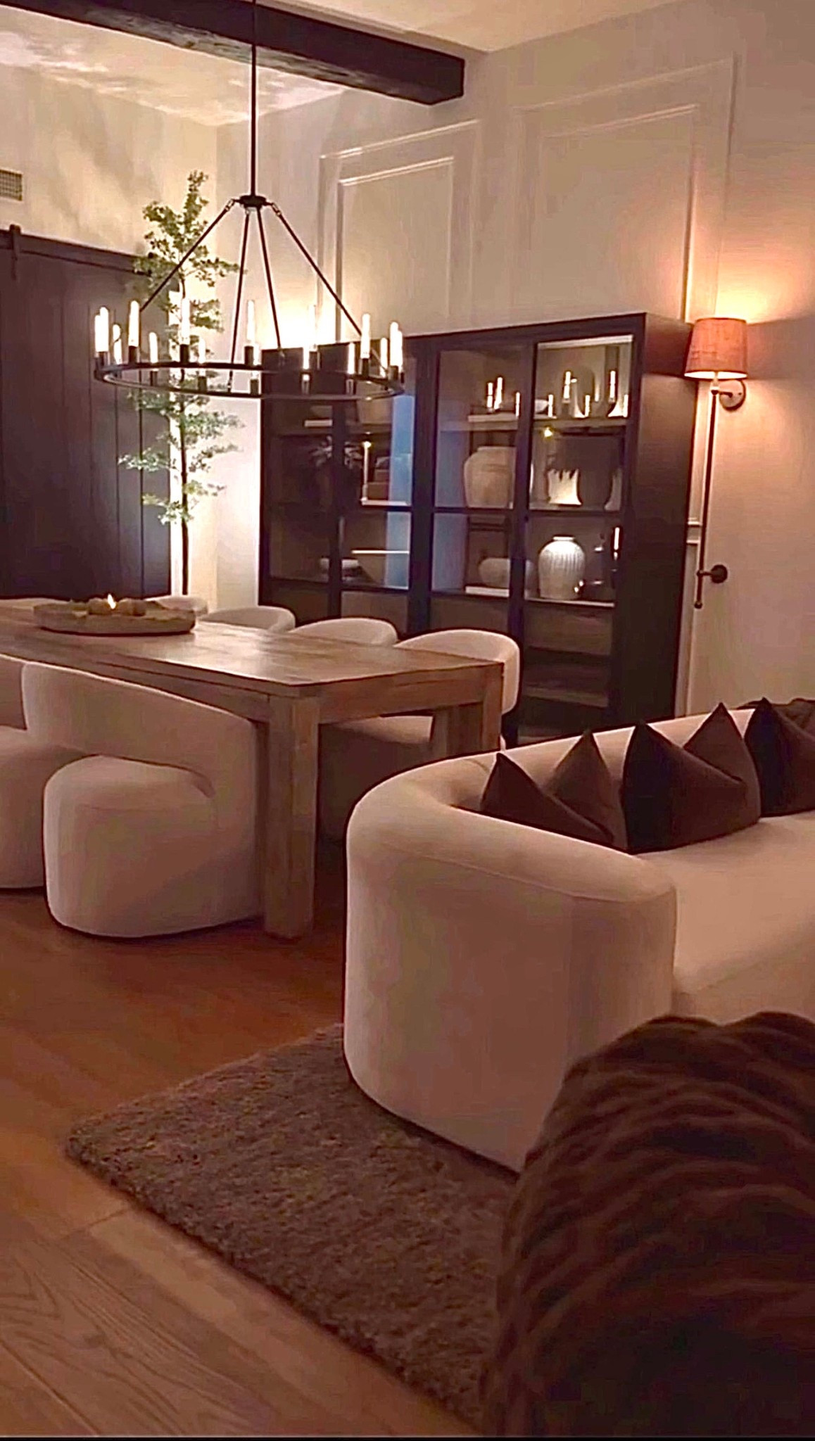 Moody and modern home decor vibes 🌙 It’s time to wind down and enjoy the night; especially when your dining room decor looks like this! These wall sconces are my favorite touch and perfectly highlight my Wayfair dining cabinet.

If you’re ever wondering how to style your shelves, mix different sizes, shapes, and textures for a balanced look. Add a little faux greenery, and you’ve got the perfect moody modern dining space that feels cozy and elevated. ✨

#homedecor #moderndecor #moodydecor #diningroominspo #wayfairfinds #wallsconces #shelfstyling #modernhome #neutraldecor #cozyhome #interiorstyle

#summerthompsonstyles


#LTKU #LTKdayinmylife #LTKHome