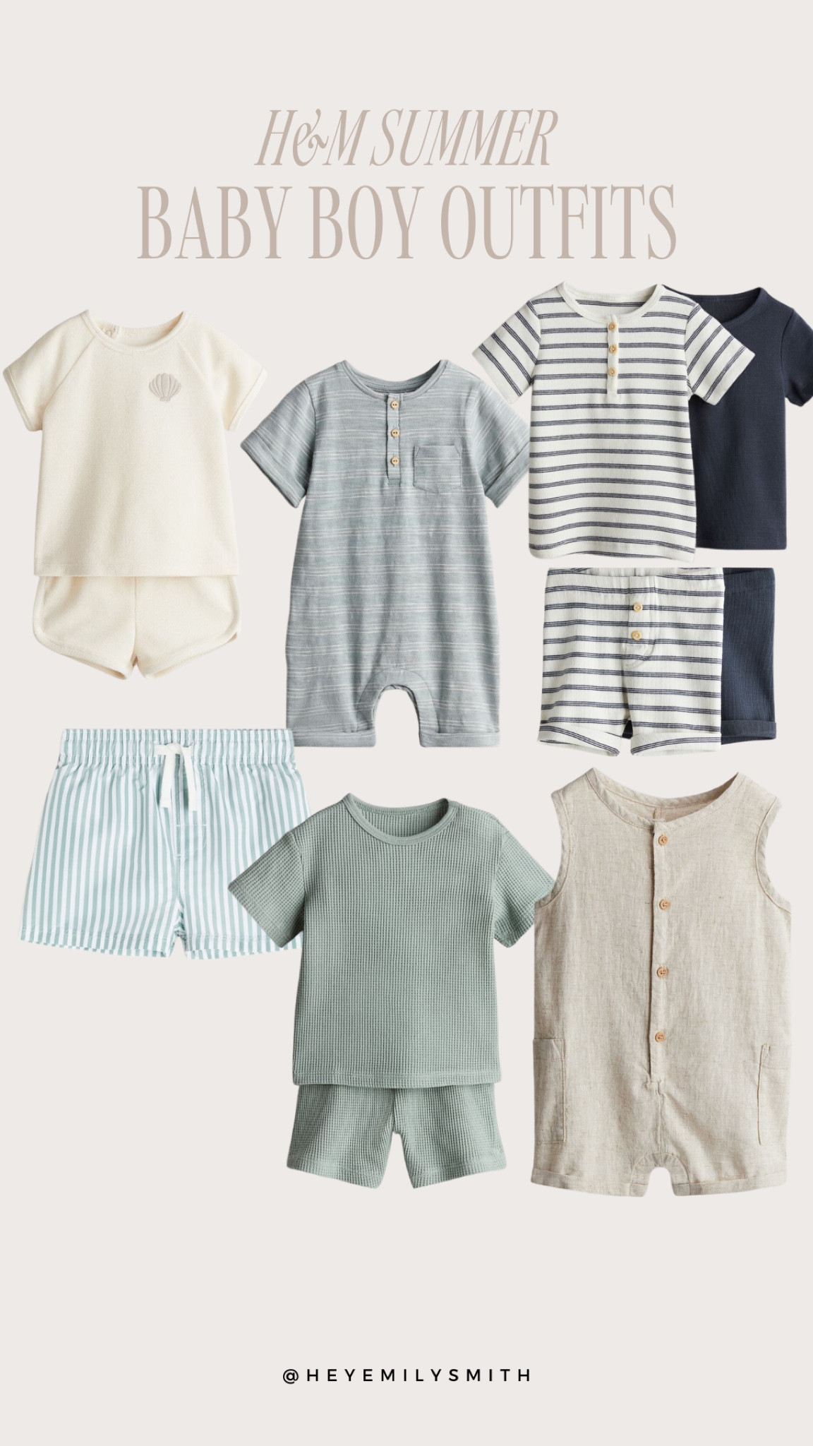 H&M Summer baby boy outfits 🩵

#LTKkids #LTKbaby #LTKfindsunder50
