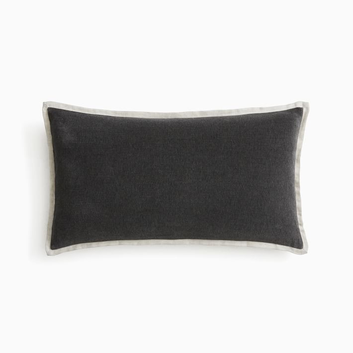 Classic Cotton Velvet Lumbar Pillow Cover | West Elm (US)