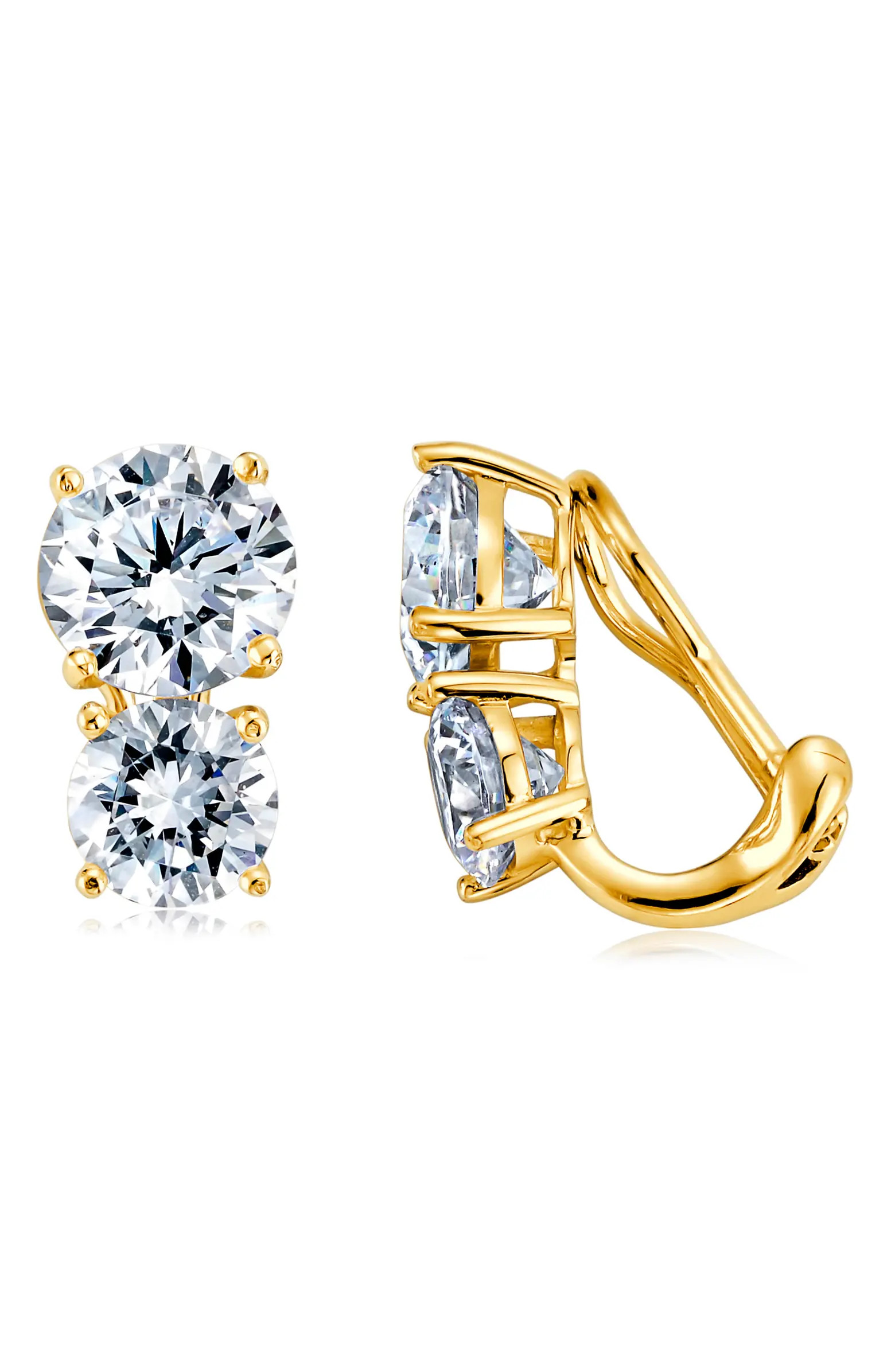 Cubic Zirconia Clip-On Earrings | Nordstrom