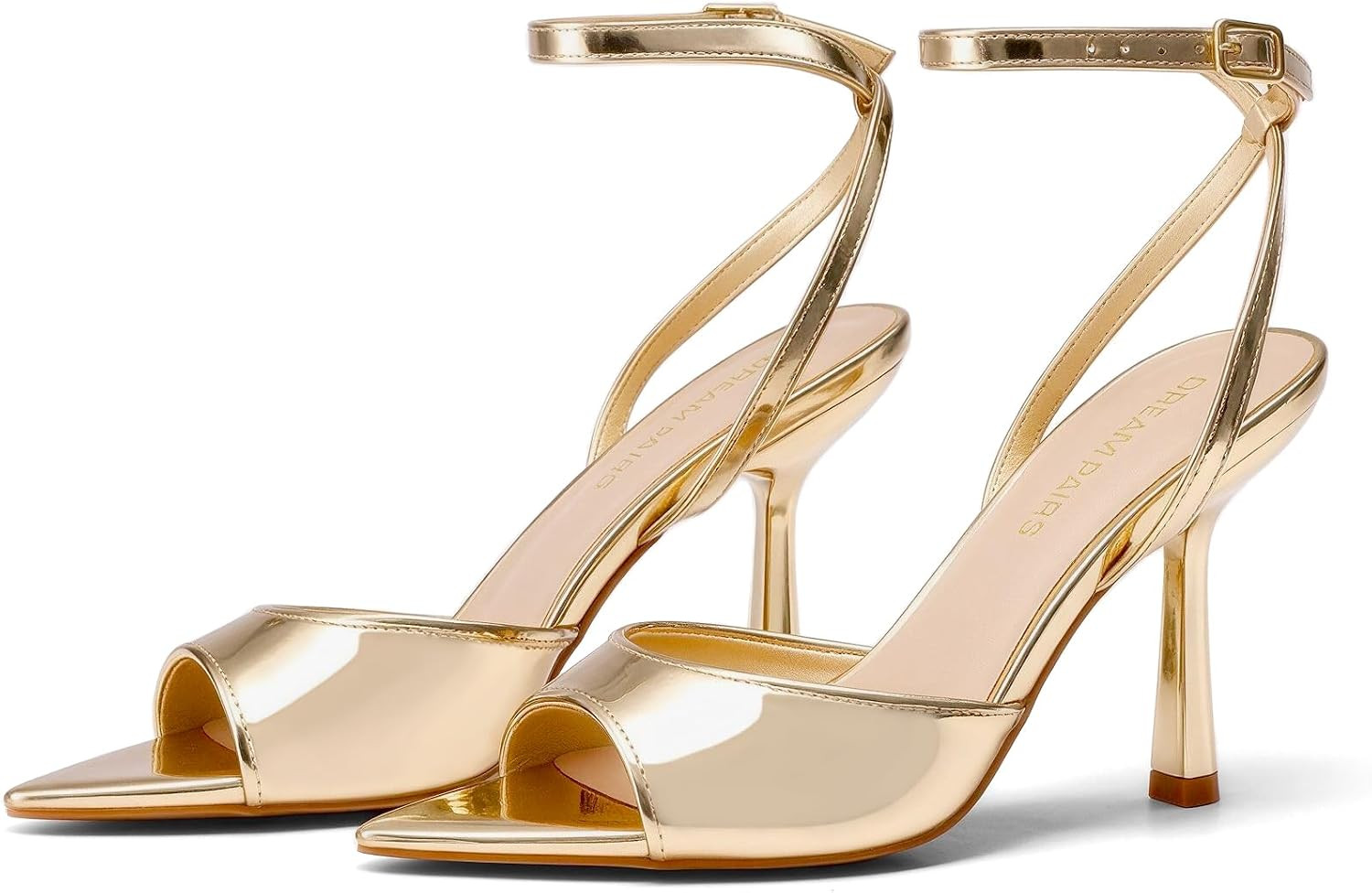 DREAM PAIRS Women's Stiletto Kitten Heeled Sandals | Amazon (US)