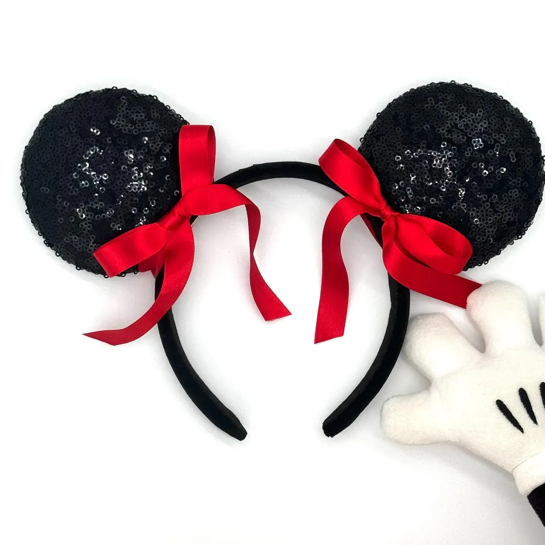 Coquette Disney ears, Disney ears, Minnie ears, Disney Ears Headband, Mickey Ears bows red, Micke... | Etsy (US)