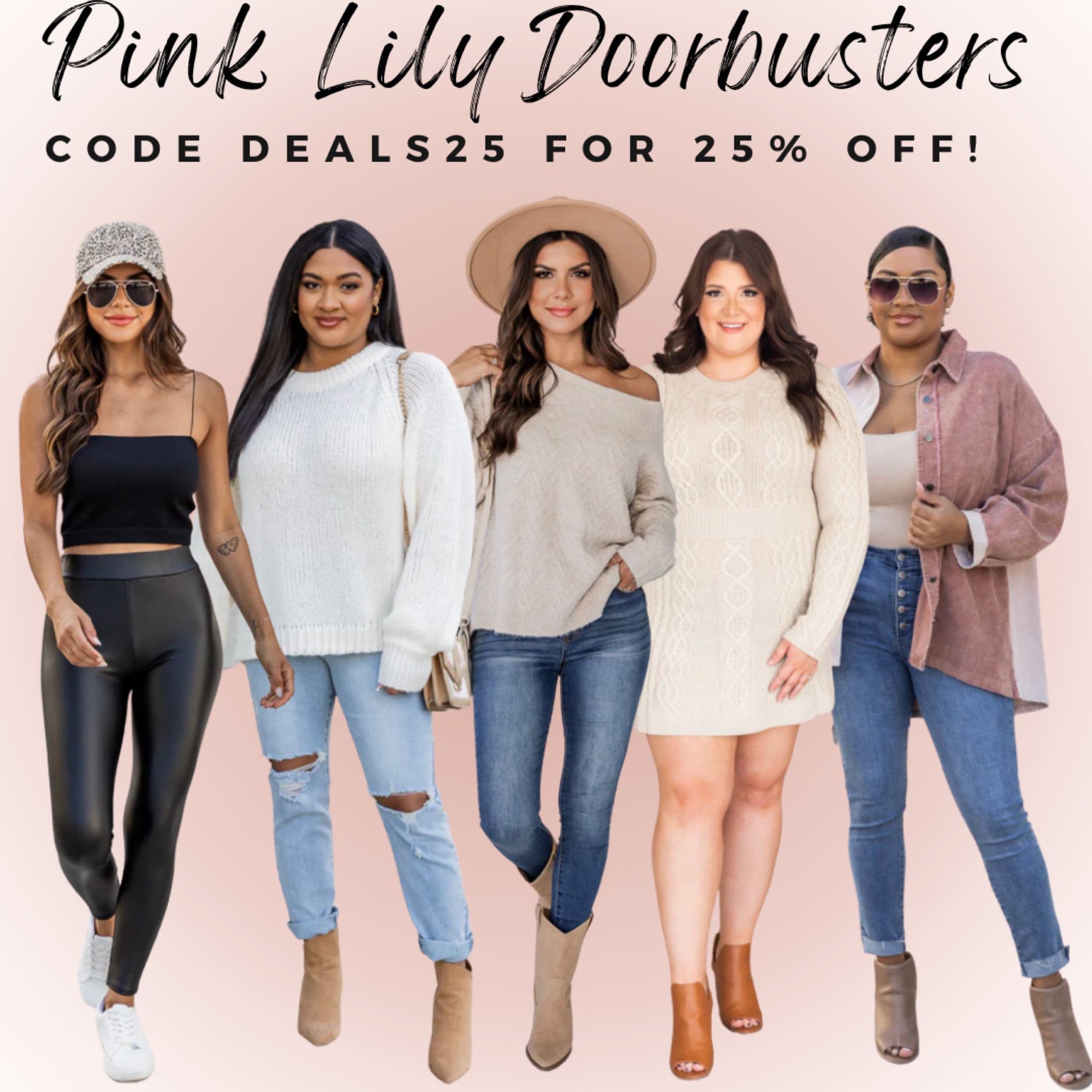 Doorbuster sale going on over at Pink Lily! Use code DEALS25 for 25% off sitewide!

LTKHoliday / LTKcurves / LTKunder50 / LTKunder100 / LTKstyletip / LTKworkwear / shacket / shackets / jacket / jackets / dress / dresses / sweater dress / sweater dresses / plus size / plus size sweater dress / plus size dress / plus size dresses / leather leggings / leggings / faux leather leggings / sweater / sweaters / winter sweater / winter sweaters / plus size sweater / plus size sweaters / off the shoulder sweater / oversized sweaters / sale alert / sale / pink lily sale / pink lily / pink lily boutique / winter outfit / winter outfits / autumn outfit / autumn outfits / fall outfit / fall outfits / holiday outfit / holiday outfits / Christmas outfit / Christmas outfits / plus size holiday outfit 

#LTKCyberweek #LTKSeasonal #LTKsalealert