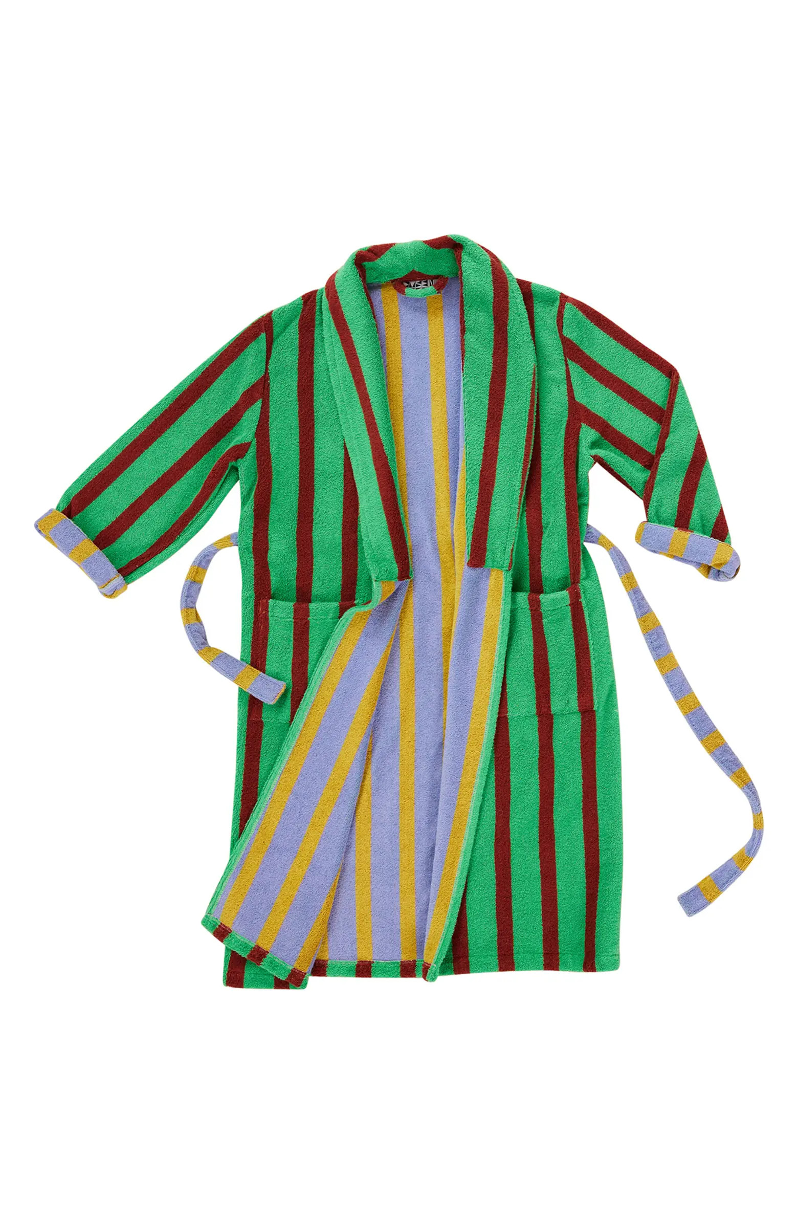 Dusen Dusen Nicolas Stripe Terry Bathrobe | Nordstrom | Nordstrom