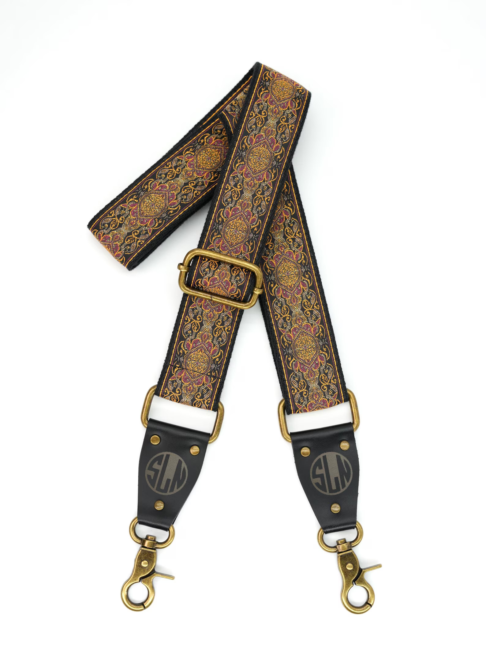 Personalized Embroidered Crossbody Strap | Vintage Style With Gold Metallic Thread | Gift for Him... | Etsy (US)