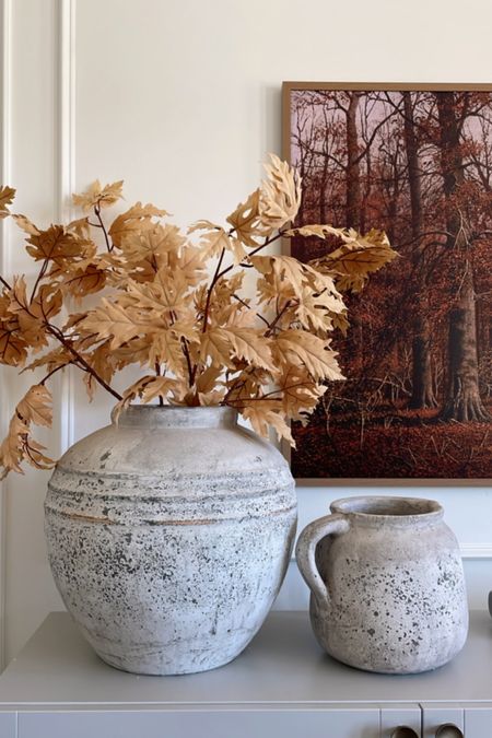 Fall leaf branches, large vase, stone vase, terracotta vase, pitcher vase, 2022 samsung frame tv, fall frame tv art

#LTKSeasonal #LTKhome #LTKstyletip