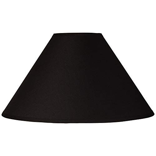 Black Large Chimney Empire Lamp Shade 6" Top x 19" Bottom x 12" Slant (Spider) Replacement with Harp | Amazon (US)