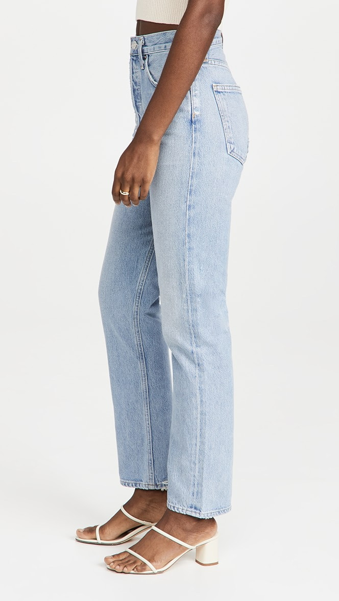 90's Pinch Waist High Rise Straight Jeans | Shopbop