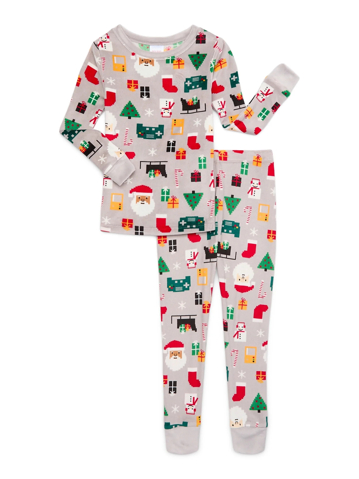 Holiday Time Boys Tight Fit Gamer Pajamas Set, 2-Piece, Sizes 4-10 | Walmart (US)