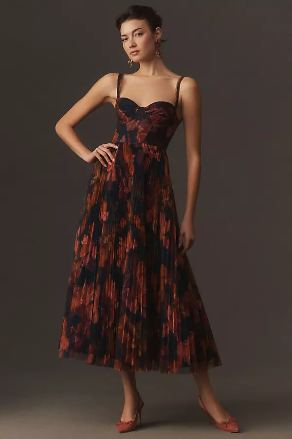 Willa Sleeveless Tulle Maxi Dress | Anthropologie (US)