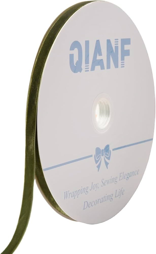 Vintage Moss Green Velvet Ribbon Christmas Ribbon for Gift Wrapping Crafts Christmas Tree Ornamen... | Amazon (US)