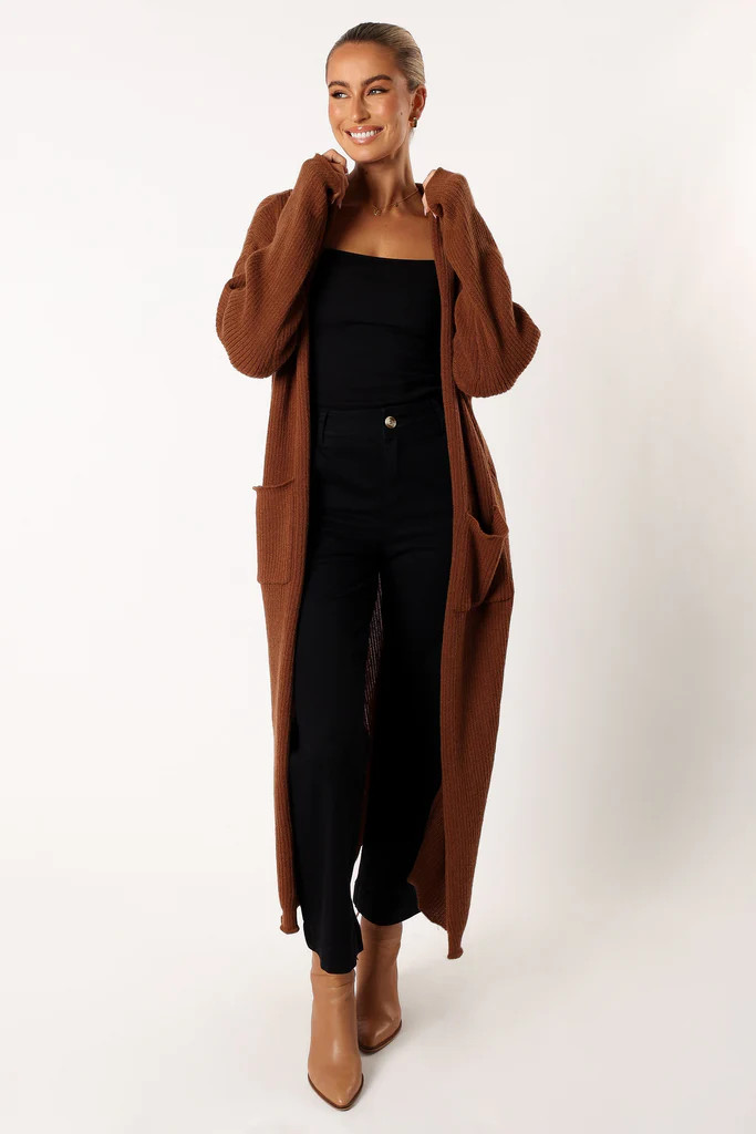Valery Long Cardigan - Camel | Petal & Pup (US)