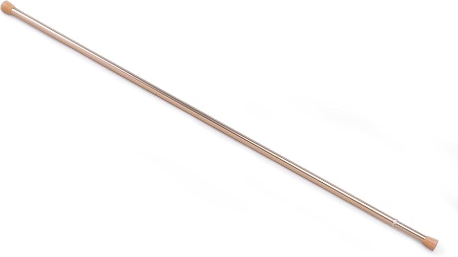 Fantasia Spring Tension Curtain Rod for windows, 28"- 48" adjustable width, 7/16" Diameter - Bras... | Amazon (US)